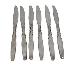 International Lyon Stainless Steel ALHAMBRA Set of 6 dinner knives MCM Comb Ship